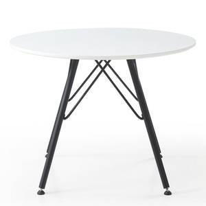 Table Treen Métal - Blanc mat / Noir mat