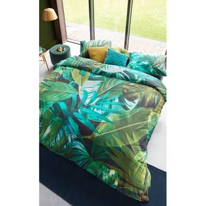 Parure de lit Botany Tissu renforcé - Vert / Bleu - 135 x 200 cm + oreiller 80 x 80 cm