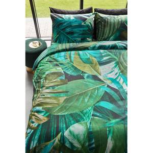 Parure de lit Botany Tissu renforcé - Vert / Bleu - 135 x 200 cm + oreiller 80 x 80 cm