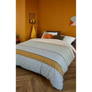 Parure de lit Joshua Tissu renforcé - Jaune curry - 155 x 220 cm + oreiller 80 x 80 cm