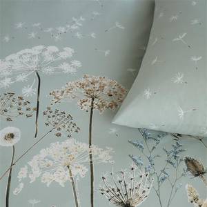 Parure de lit Wind Tissu renforcé - Gris menthe - 135 x 200 cm + oreiller 80 x 80 cm