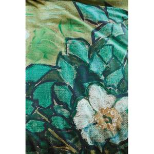 Parure de lit Wild Roses Satin - Vert océan - 155 x 220 cm + oreiller 80 x 80 cm