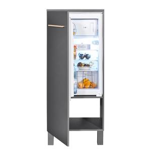 Meuble frigo encastrable Kavola Anthracite / Imitation chêne Sonoma