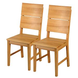 Chaises Kayena II (lot de 2) Chêne sauvage massif - Chêne sauvage