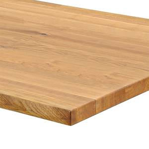 Eettafel Oakville massief wild eikenhout/staal - wild eikenhout/roestvrij staal - Breedte: 260 cm