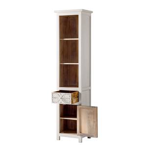 Hoge kast Mirador massief mangohout - wit