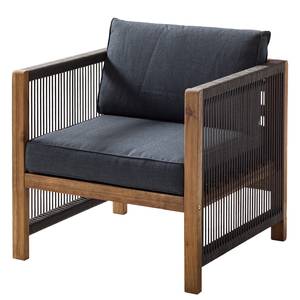 Loungeset Bayton (4-delig) Grijsbruin