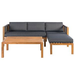 Loungeset Bayton (3-delig) Grijsbruin