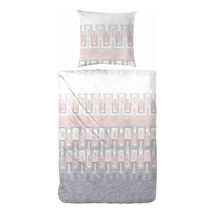 Parure de lit Nuble Coton - Couleur pastel abricot - 135 x 200 cm + oreiller 80 x 80 cm