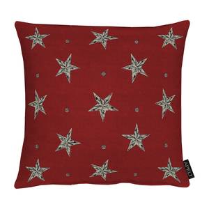 Housse de coussin 1502 Tissu mélangé - Rouge / Doré