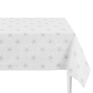 Nappe 1502 Tissu mélangé - Blanc / Argenté - 150 x 250 cm