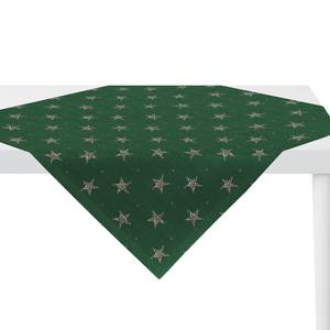 Nappe 1502 Tissu mélangé - Vert / Doré - 84 x 84 cm