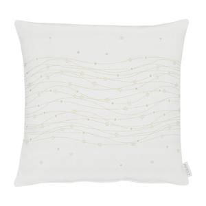 Housse de coussin 1504 Tissu mélangé - Blanc / Doré