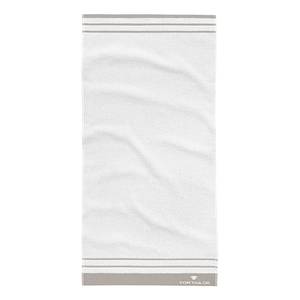 Serviettes Maritime (lot de 2) Étoffe de coton - Taupe / Blanc