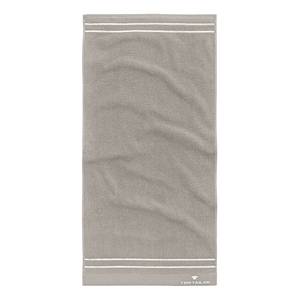 Drap de bain Maritime Étoffe de coton - Taupe / Blanc