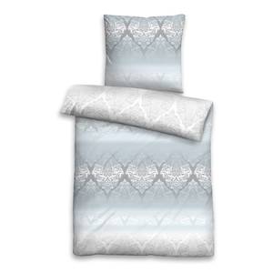 Parure de lit Oriental Mix Étoffe de coton - Bleu glacier - 155 x 220 cm + oreiller 80 x 80 cm
