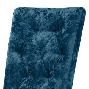 Gestoffeerde stoel Selda I fluweel/massief beukenhout - beukenhout - Blauw