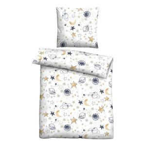 Parure de lit Universe Coton - Blanc - 135 x 200 cm + oreiller 80 x 80 cm