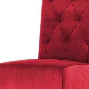 Gestoffeerde stoel Selda II fluweel/massief beukenhout - Rood
