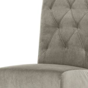 Gestoffeerde stoel Selda II fluweel/massief beukenhout - Grijs