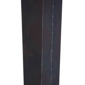 Esstisch Woodcroft II Eiche massiv / Metall - Eiche / Antik Schwarz - Breite: 200 cm