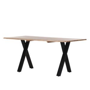 Table Woodford Acacia massif / Métal - Acacia / Noir