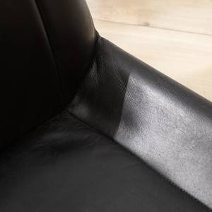 Chaises Wray (lot de 2) Cuir / Métal - Noir vintage / Noir