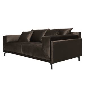 Sofa Betel I (2,5 -Sitzer) Samt - Dunkelbraun