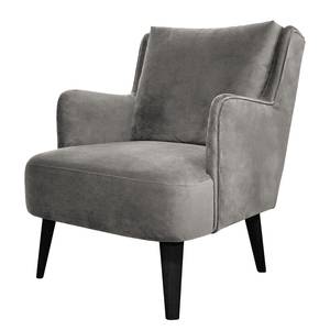 Fauteuil Bariri I Velours - Gris clair