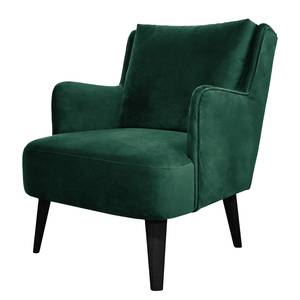 Fauteuil Bariri I fluweel - Antiek groen