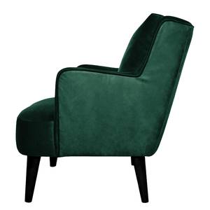 Fauteuil Bariri I fluweel - Antiek groen