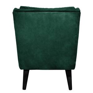 Fauteuil Bariri I fluweel - Antiek groen