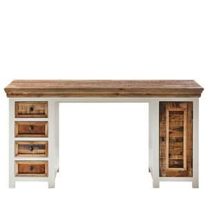 Bureau Newhaven massief mangohout - wit/mangohout