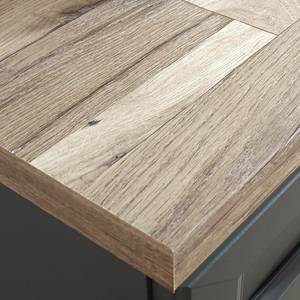Hängeschrank Lindesby Grau / Timber Wood Dekor - Grau