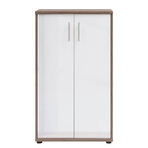 Armoire de bureau Arcon II Imitation chêne Sonoma / Blanc brillant