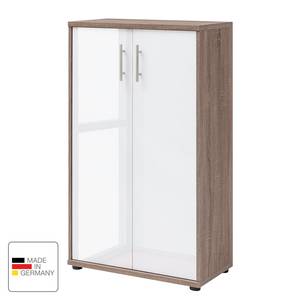 Armoire de bureau Arcon II Imitation chêne Sonoma / Blanc brillant