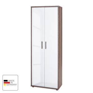 Armoire de bureau Arcon Imitation chêne Sonoma / Blanc brillant