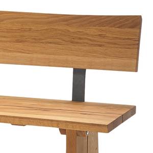 Banc avec dossier Oviedo Chêne sauvage massif - Chêne sauvage - Largeur : 180 cm