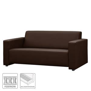 Sofa Jales (3-Sitzer) Kunstleder - Schokolade/ Braun