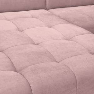 Ecksofa Lambari Samt - Mauve - Longchair davorstehend links