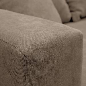 Ecksofa Logarto Microfaser - Kaschmir - Longchair davorstehend rechts