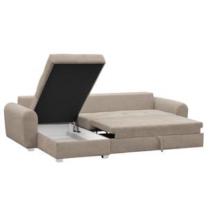 Ecksofa Lages Microfaser - Kaschmir - Longchair davorstehend links