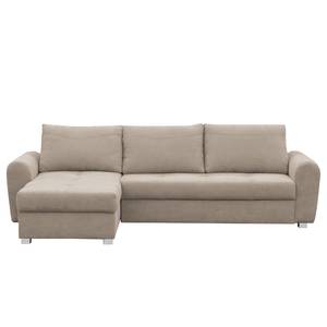 Ecksofa Lages Microfaser - Kaschmir - Longchair davorstehend links