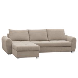 Ecksofa Lages Microfaser - Kaschmir - Longchair davorstehend links