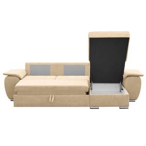 Ecksofa Labate Webstoff - Beige - Longchair davorstehend rechts