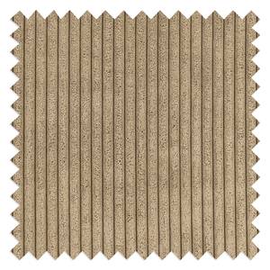 Hoekbank Jacuma ribfluweel - Beige - Ottomaan vooraanzicht links