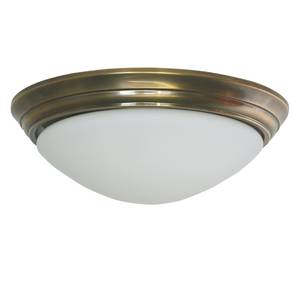 Plafondlamp Vedene glas/oud messing - 1 lichtbron