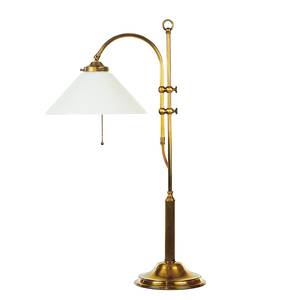 Lampe Williers Verre / Laiton vieilli - 1 ampoule