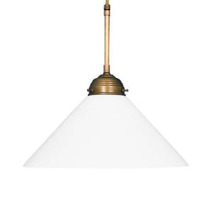 Hanglamp Valines glas/oud messing - 1 lichtbron