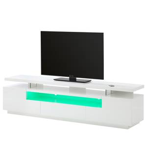 Tv-meubel Lisby Incl. verlichting - hoogglans wit